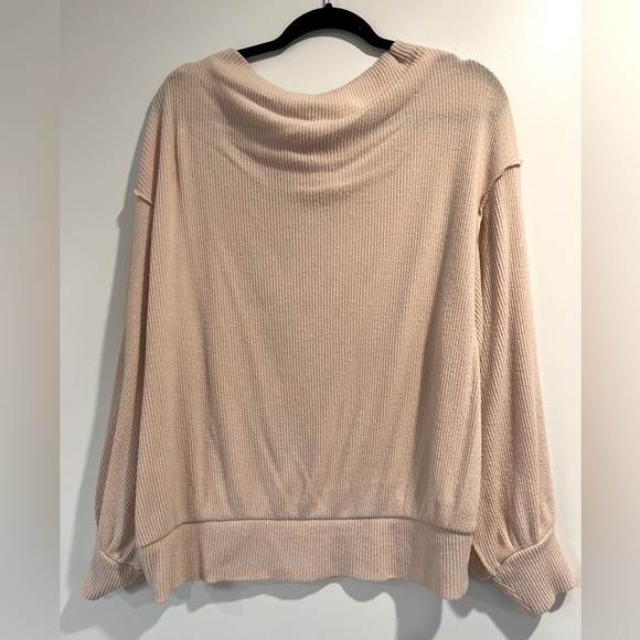 Free People Soft Ribbed Tunic in Baby Pink Size XS - Picture 2 of 2